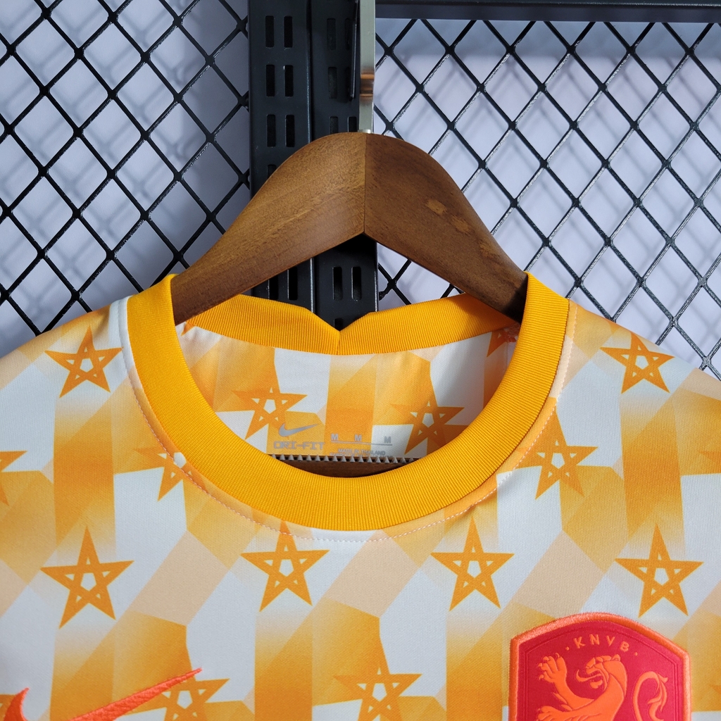 Camisa Holanda Treinamento 22/23 Laranja - Masculino Torcedor