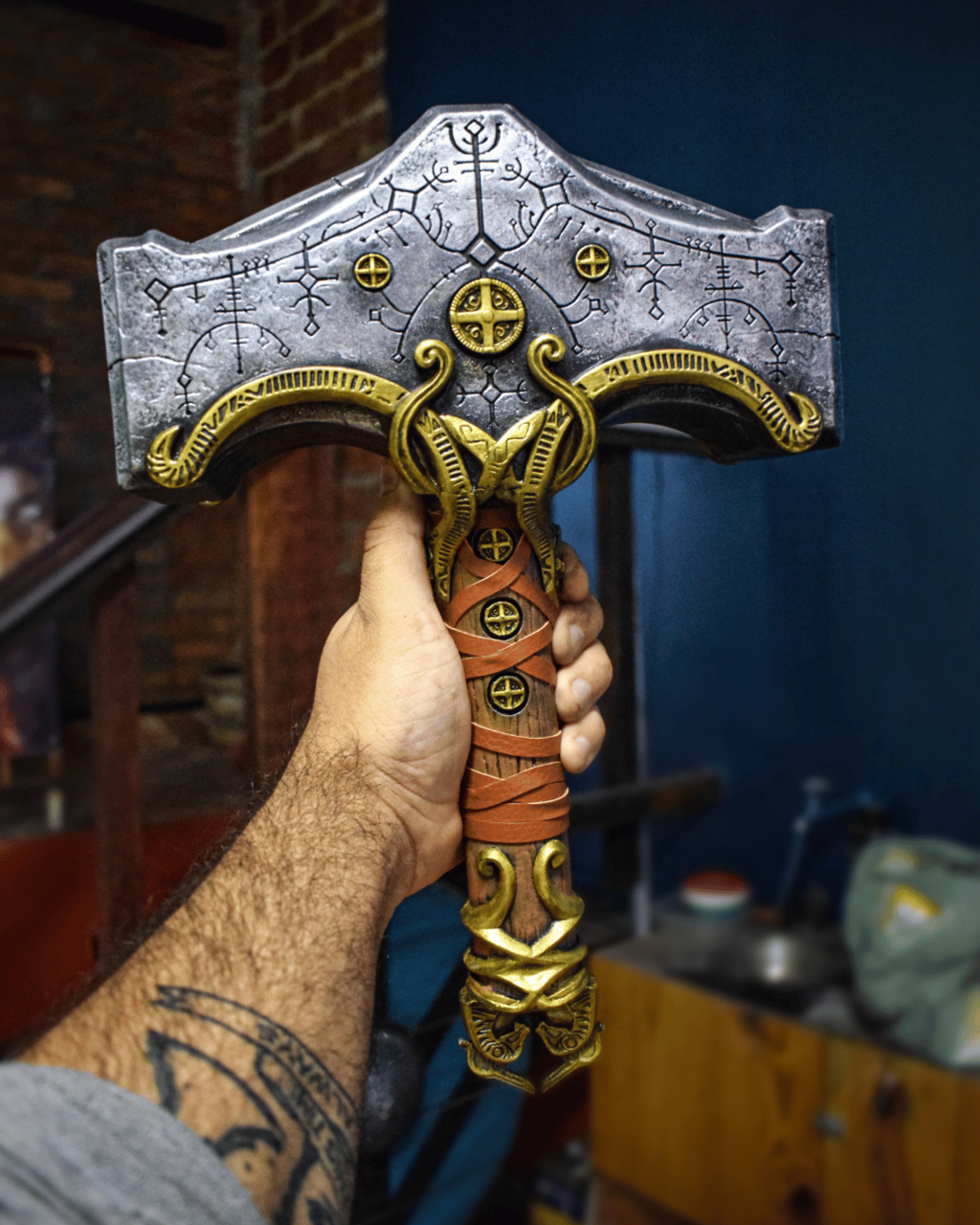 Mjolnir / Martelo do Thor - GOD OF WAR RAGNAROK