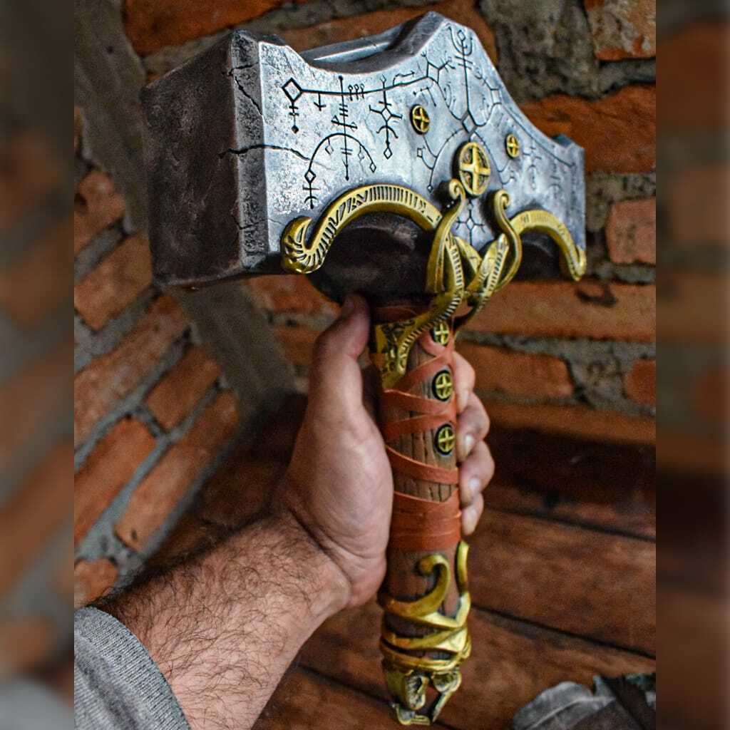 Martelo Thor God Of War Mjolnir Kratos Cosplay