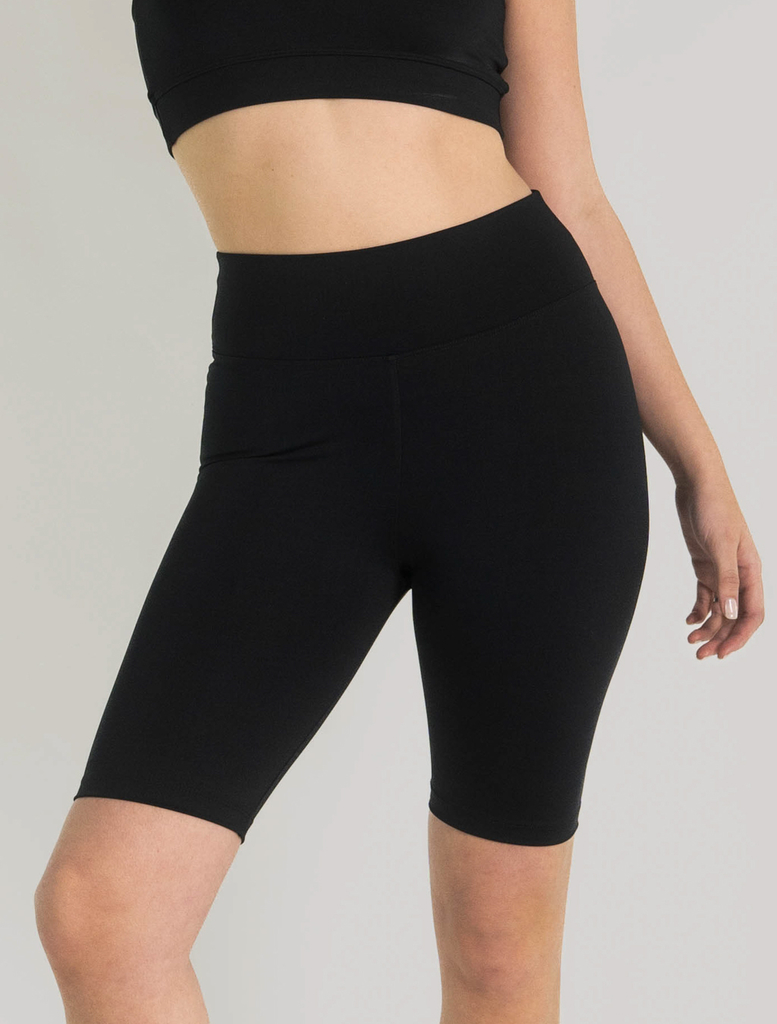 Biker top negra mujer