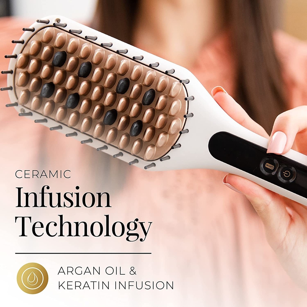 REMINGTON® ™ Cepillo alisador Shine Therapy - aceite de argán y queratina