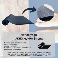 Mat Adho Mukha Strong 66x180 Azul Petróleo - Adho Mukha Yoga