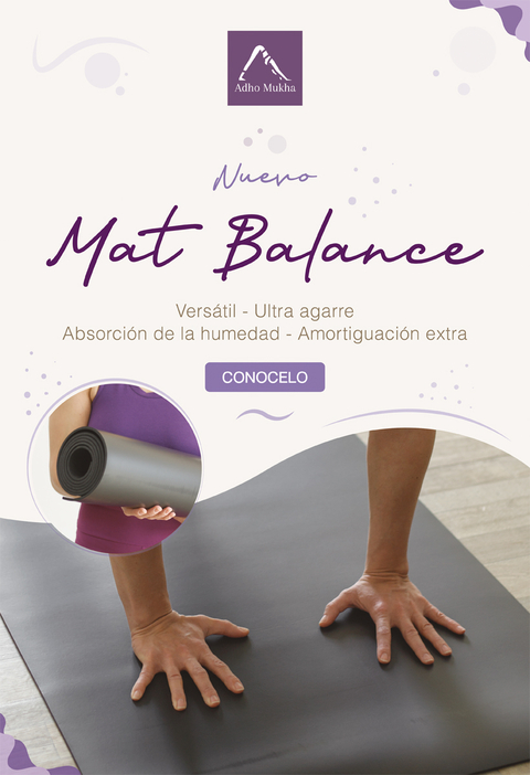 Mat Yoga Adho Mukha Strong Xl Antideslizante Caucho Natu 6mm