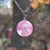 Collar Cielo Rosa con Nubes encapsuladas - Brilla en la Oscuridad - Acero Quirúrgico - comprar online