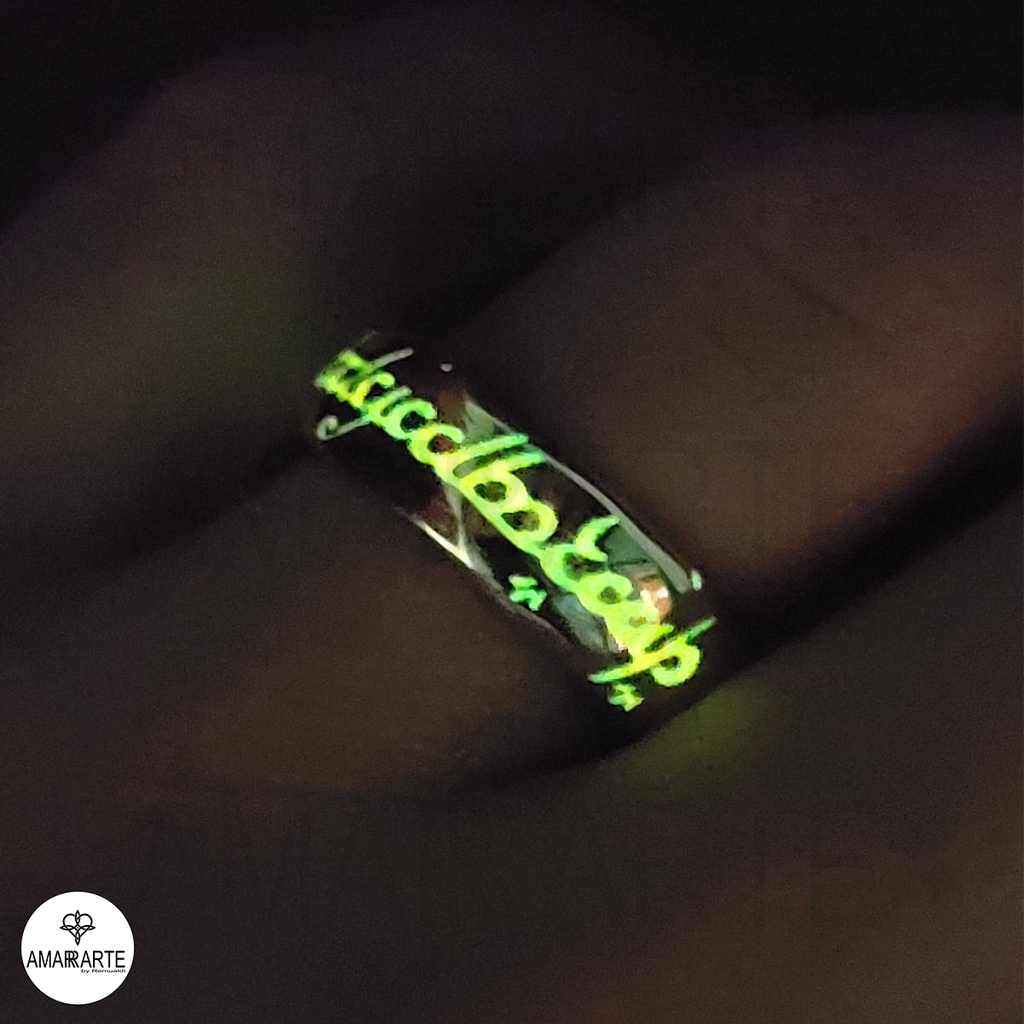 Anillo Unico de El Senor de los Anillos Brilla en la Oscuridad