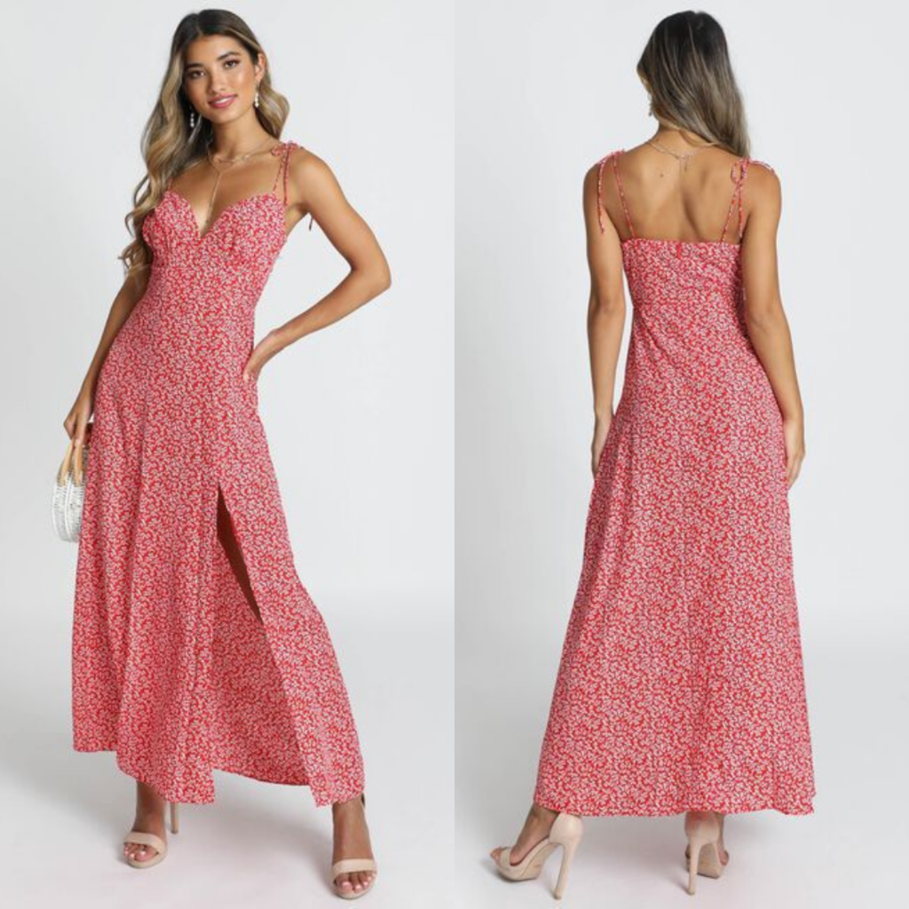 Vestido rojo largo casual new arrivals