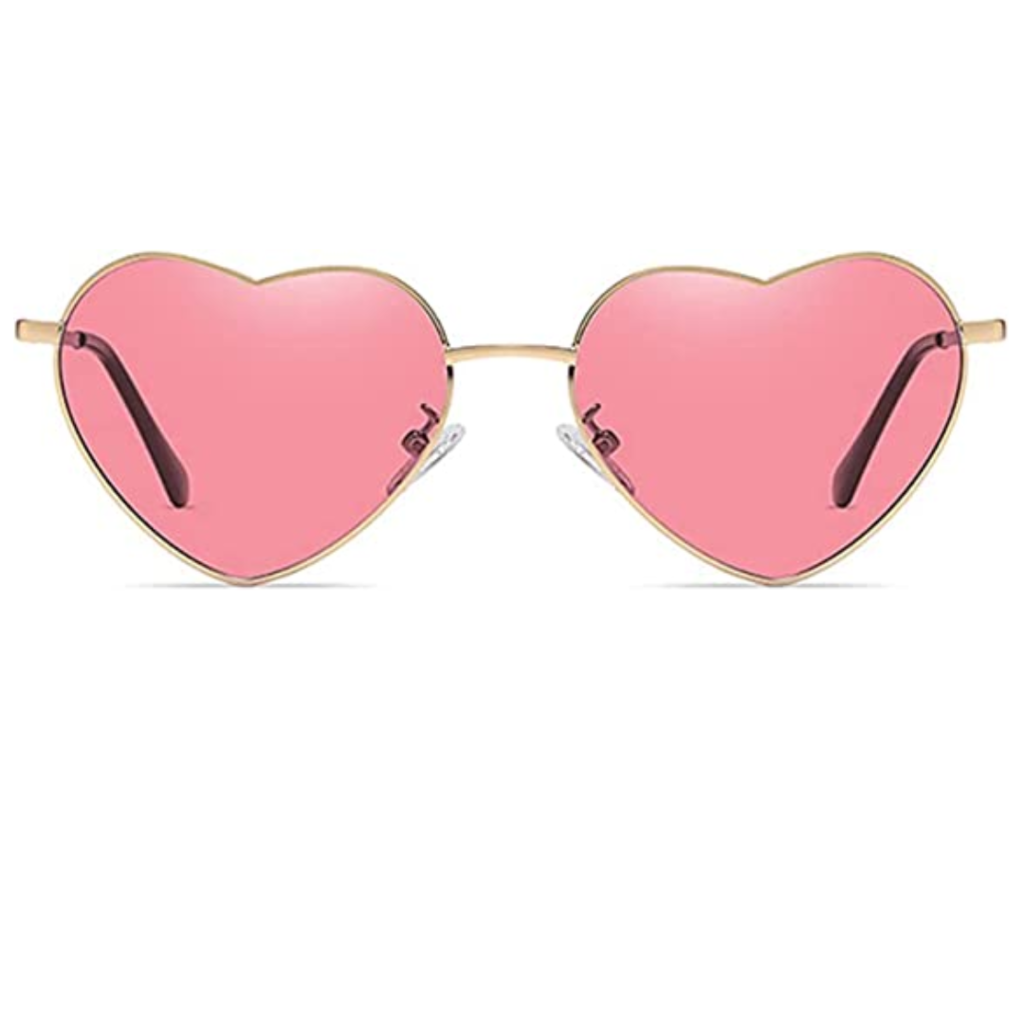 Gafas Corazon Rosadas con Marco - MoonKey Store