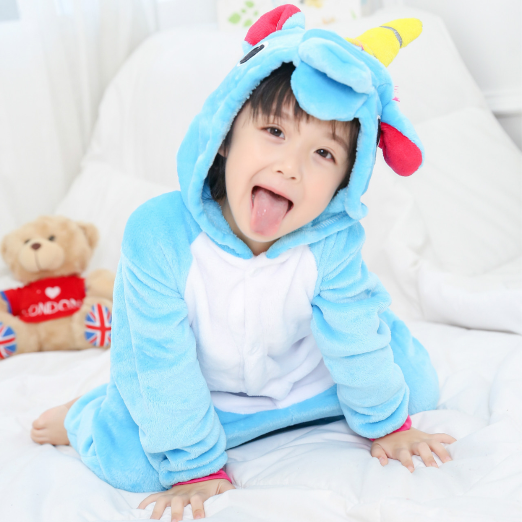 Pijama de online unicornio azul