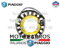 Piaggio Estator Generador y Volante Magneto Completo [E40005489] (kit) - Motocarros Italianos Piaggio