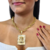 Cordão Corda 11mm Feminino Pingente Face Cristo Placa Banhado a Ouro 18k - comprar online