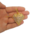 Pingente Diamante para Cordões 4mm A 10mm - 4x3cm - 15g - Banhado a Ouro 18k