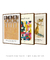 Conjunto 3 Quadros Decorativos Klimt Bauhaus Dalí - loja online