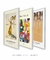 Conjunto 3 Quadros Decorativos Klimt Bauhaus Dalí - loja online