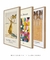 Conjunto 3 Quadros Decorativos Klimt Bauhaus Dalí