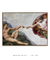 Quadro Decorativo A Criação de Adão Michelangelo Buonarotti - loja online