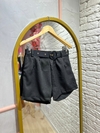 Short Linho c/ Cinto - Preto