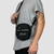 Shoulder Bag Mini Bolsa Transversal Jota K Tela Preta Alça Ajustável