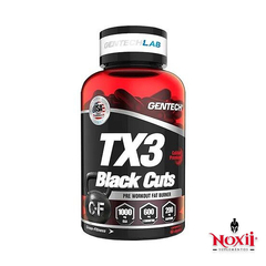 TX3 Black Cuts Pre Work Fat Burner 60 Caps Gentech