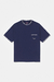 carnan embroided premium t-shirt - navy