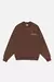 carnan cursive sweatshirt - brown