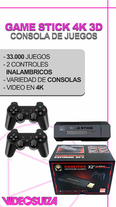 CONSOLA GAMESTICK X2 3D GAMES 33.000 juegos - comprar online