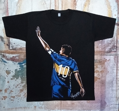 REMERA DE JUAN ROMAN RIQUELME PINTADA A MANO 8