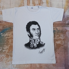 REMERA DE SAN MARTIN PINTADA A MANO 2