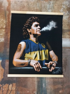 Tapiz de Maradona 50 x 62 cm