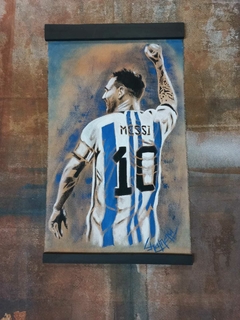 Tapiz de Messi 35 x 60 cm