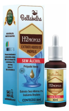 Bellabelha Extrato Aquoso de Própolis Verde H2 Sem Álcool 30ml