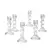 Set x 2 Candelabros de Vidrio - Ina Home