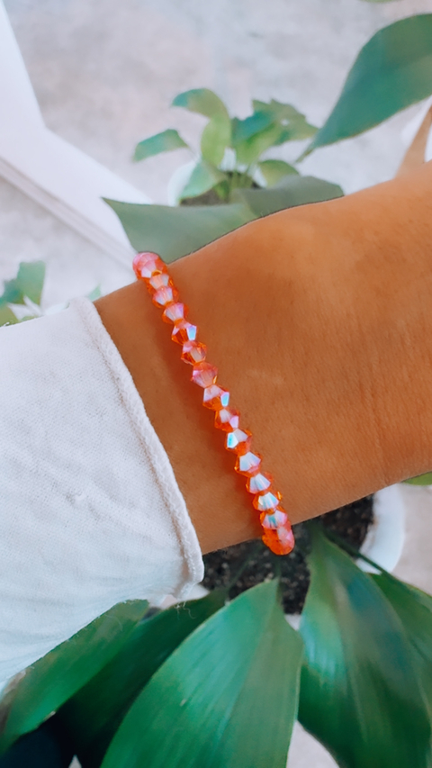 PULSERA TORNASOLADA NARANJA