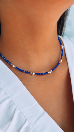 COLLAR CRISTALES AZULES - comprar online