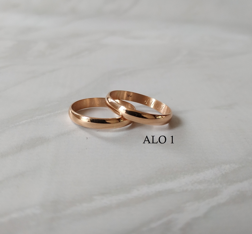 PAR ALIANZAS ORO 18K - Comprar en FEDORA JOYAS