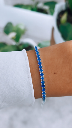 PULSERA TIPO TENIS AZUL