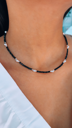 COLLAR CRISTALES NEGROS - comprar online