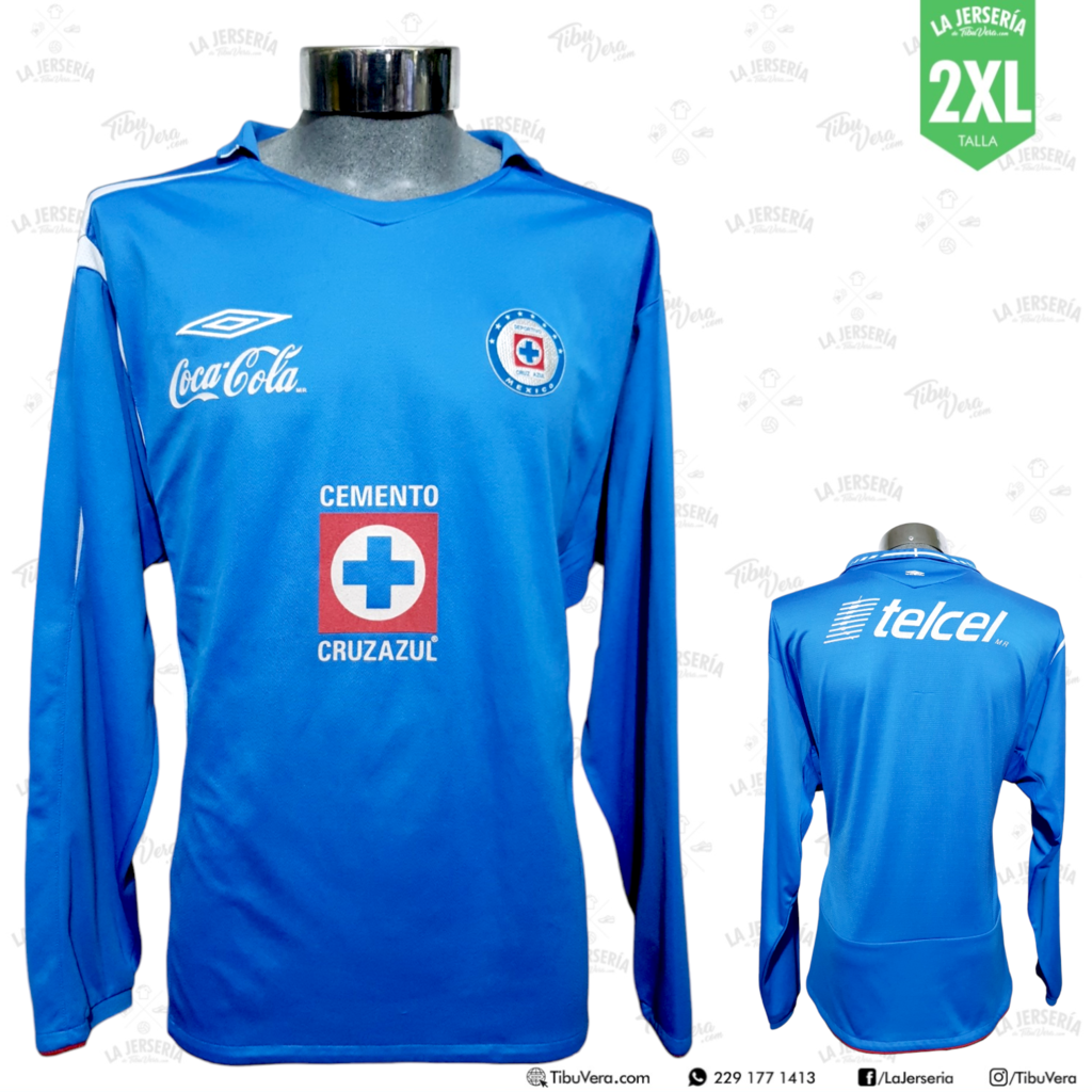 Jersey Cruz Azul 2006 local manga larga La Jerseria