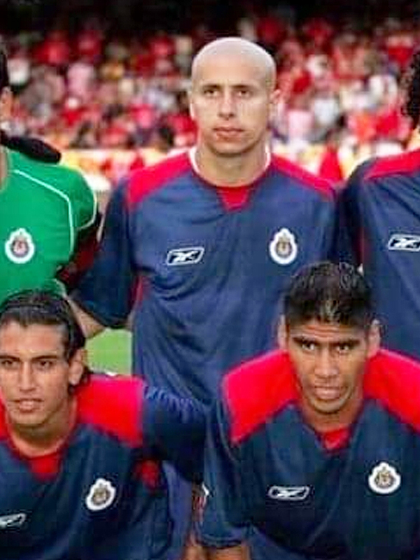 Jersey Chivas Guadalajara 2004 visita Bofo Libertadores manga larga