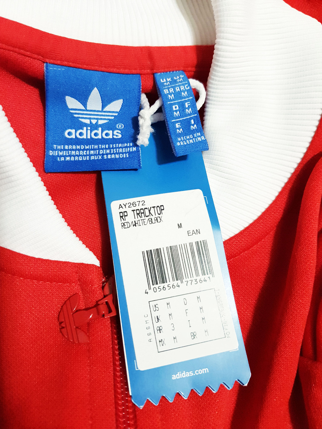 Chamarra adidas roja new arrivals