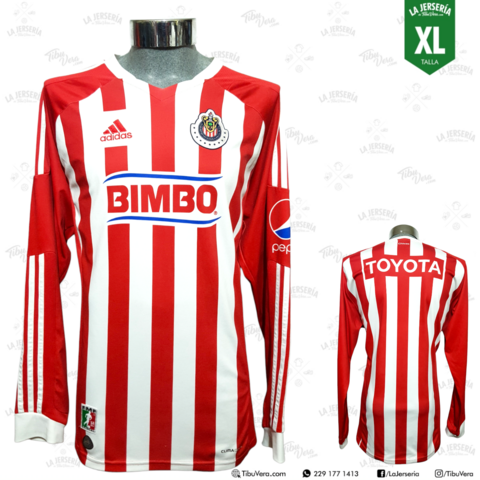 JSY Chivas Guadalajara 2011 local manga larga