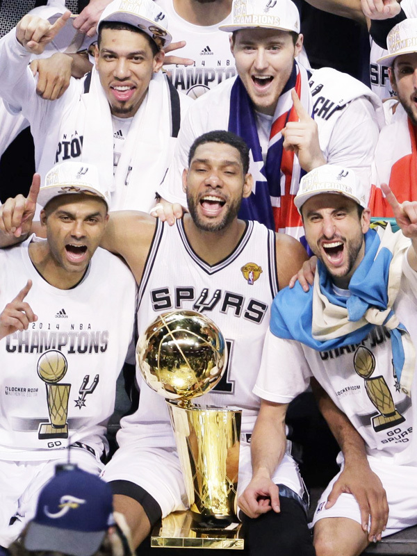 Playera algod n San Antonio Spurs 2014 Campeones NBA