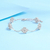 Pulseira 5 Trevos 4 Folhas VVS1 Moissanite - Prata 925 - comprar online