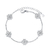 Pulseira 5 Trevos 4 Folhas VVS1 Moissanite - Prata 925