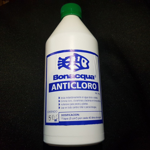 Anticloro Bonacqua 500ml Elimina Cloro Agua Pecera Acuario