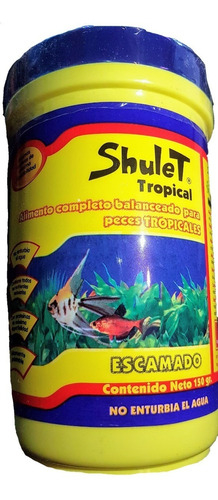 Alimento Escamas Shulet Tropical 150g Peces De Agua Tropical