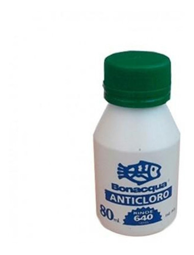 Anticloro Bonacqua 80ml Elimina Cloro Agua Pecera Acuario