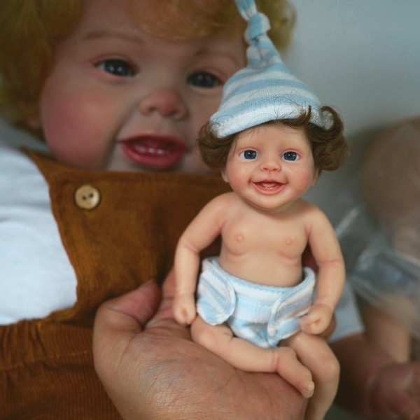 Bonecas Bebê Gêmeos Reborn 100% Silicone Original 27cm - Boneca Reborn  Original Silicone