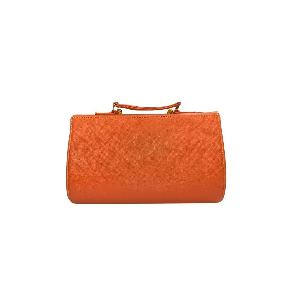 Bolso de mano naranja sale