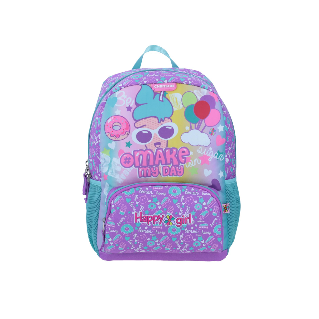 MOCHILA GRANDE MORADO HAPPY GIRL ANKY Mochilas Valpa