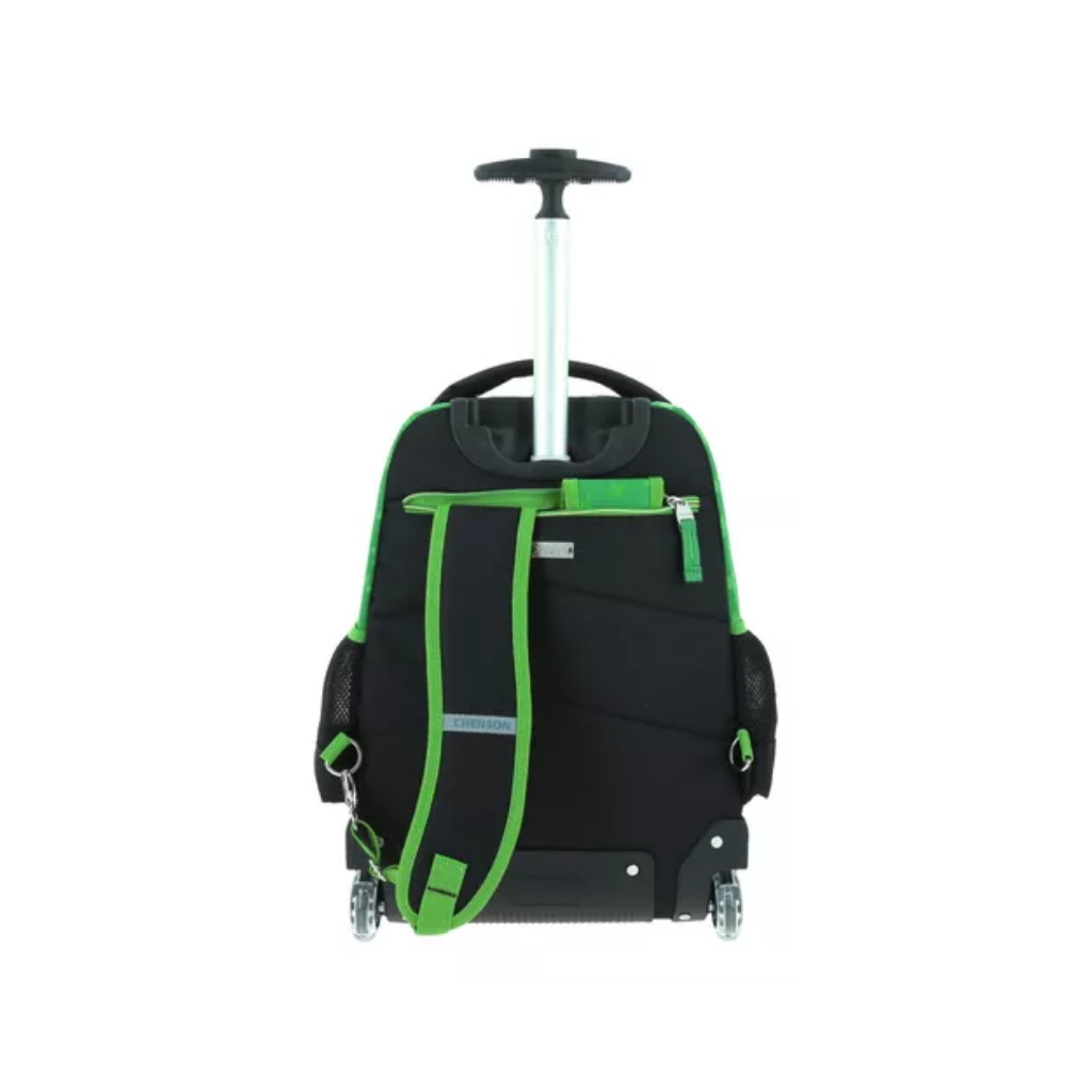 MOCHILA CON RUEDAS GRANDE VERDE MINECRAFT DUPPER